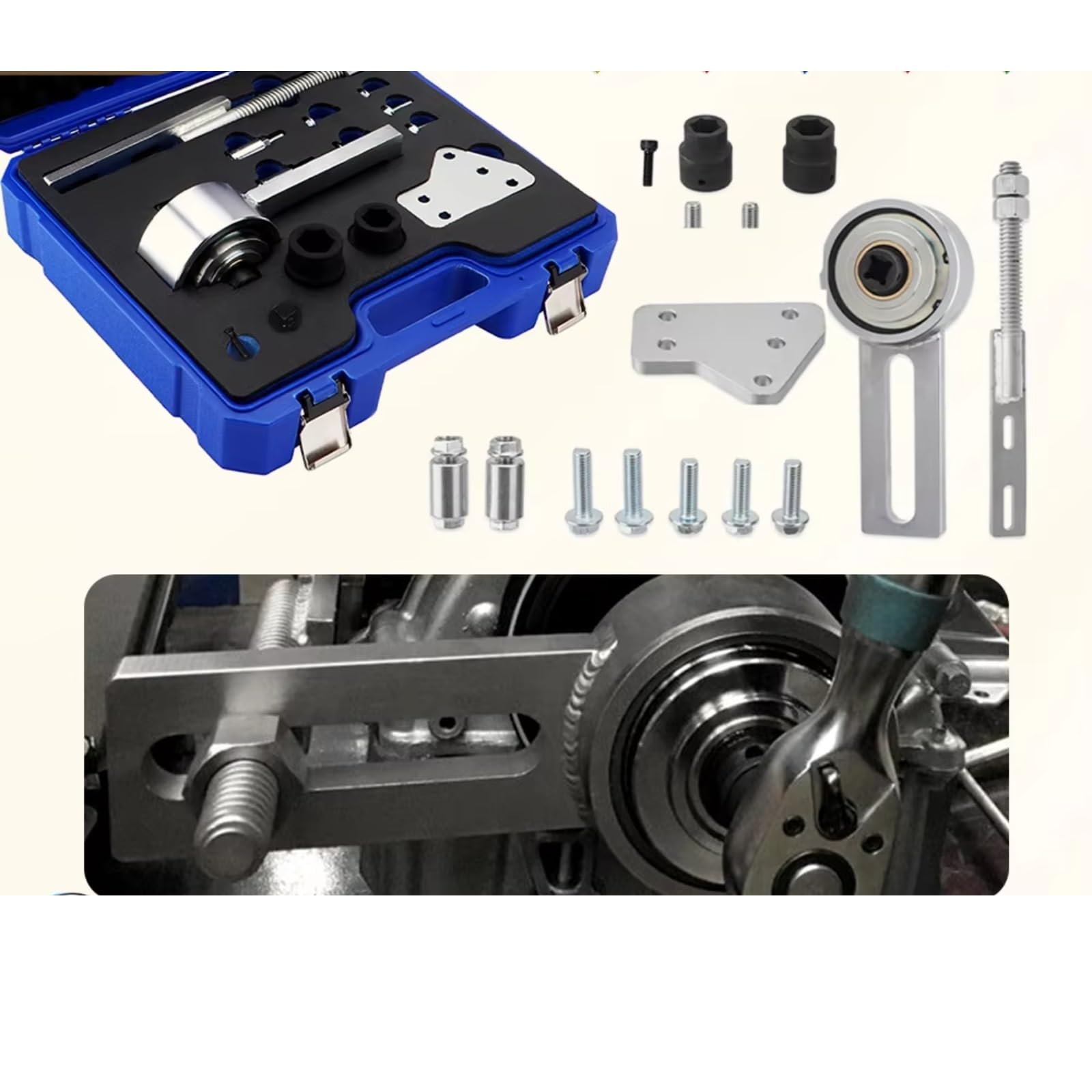 Herramienta Ajuste Árbol Leva Compatible Con Ford 1.0T Para ECOBOOST Herramienta De Ajuste De Polea, Herramienta De Extracción De Polea De Correa Del Cigüeñal Del Motor 303-1611