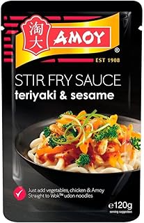 Amoy Straight to Wok Teriyaki & Sesame Seeds Stir Fry Sauce (120g) - Pack of 2