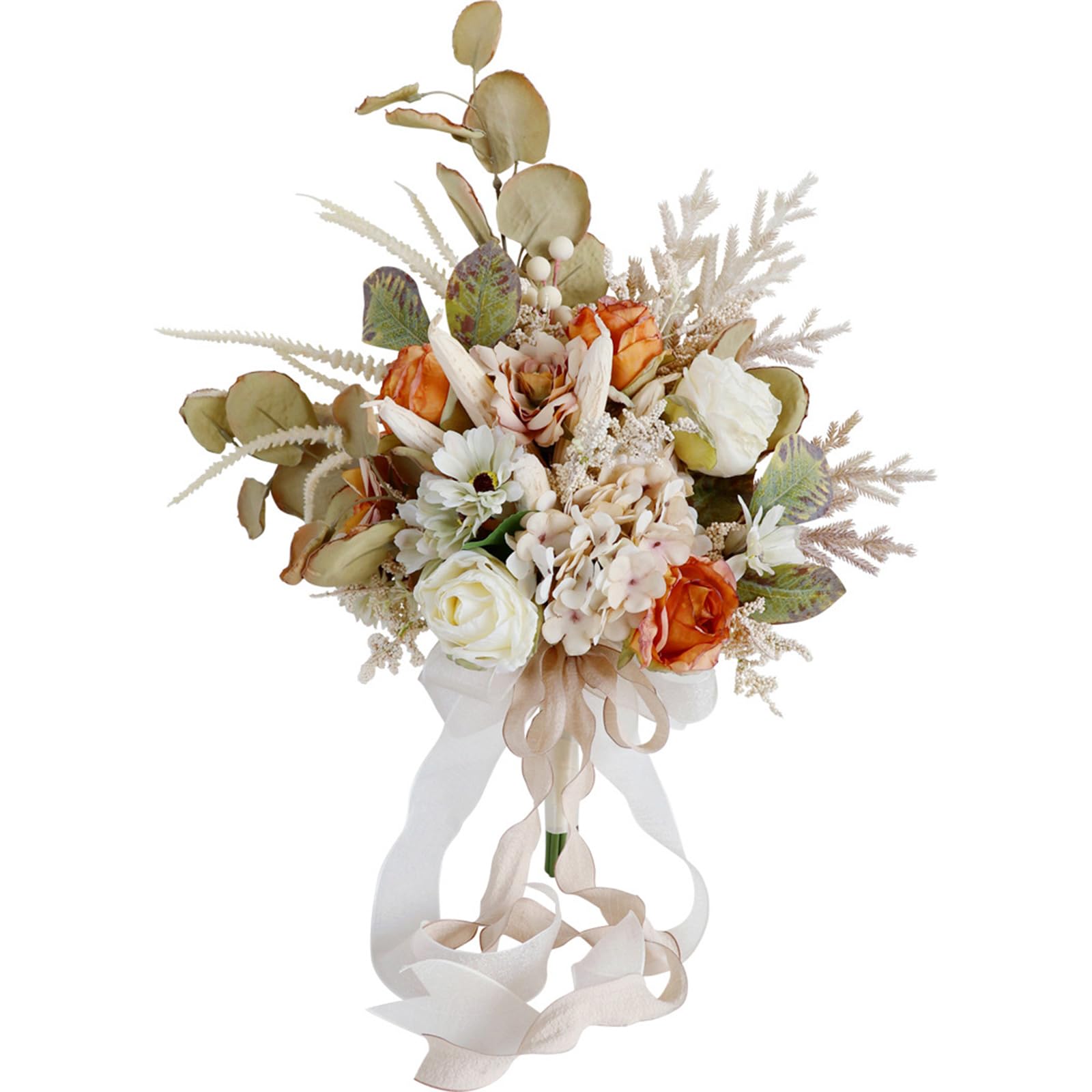 TFAOYS Unique Imitated Flower Bundles Luxurious Silk Champagne Flower Arrangement for or Shop Decoration Scented Flowers