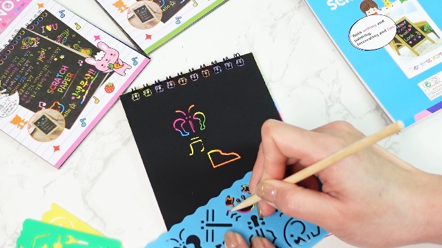 Fulmoon 100 Pack Scratch Note Pads For Kids, Scratch...