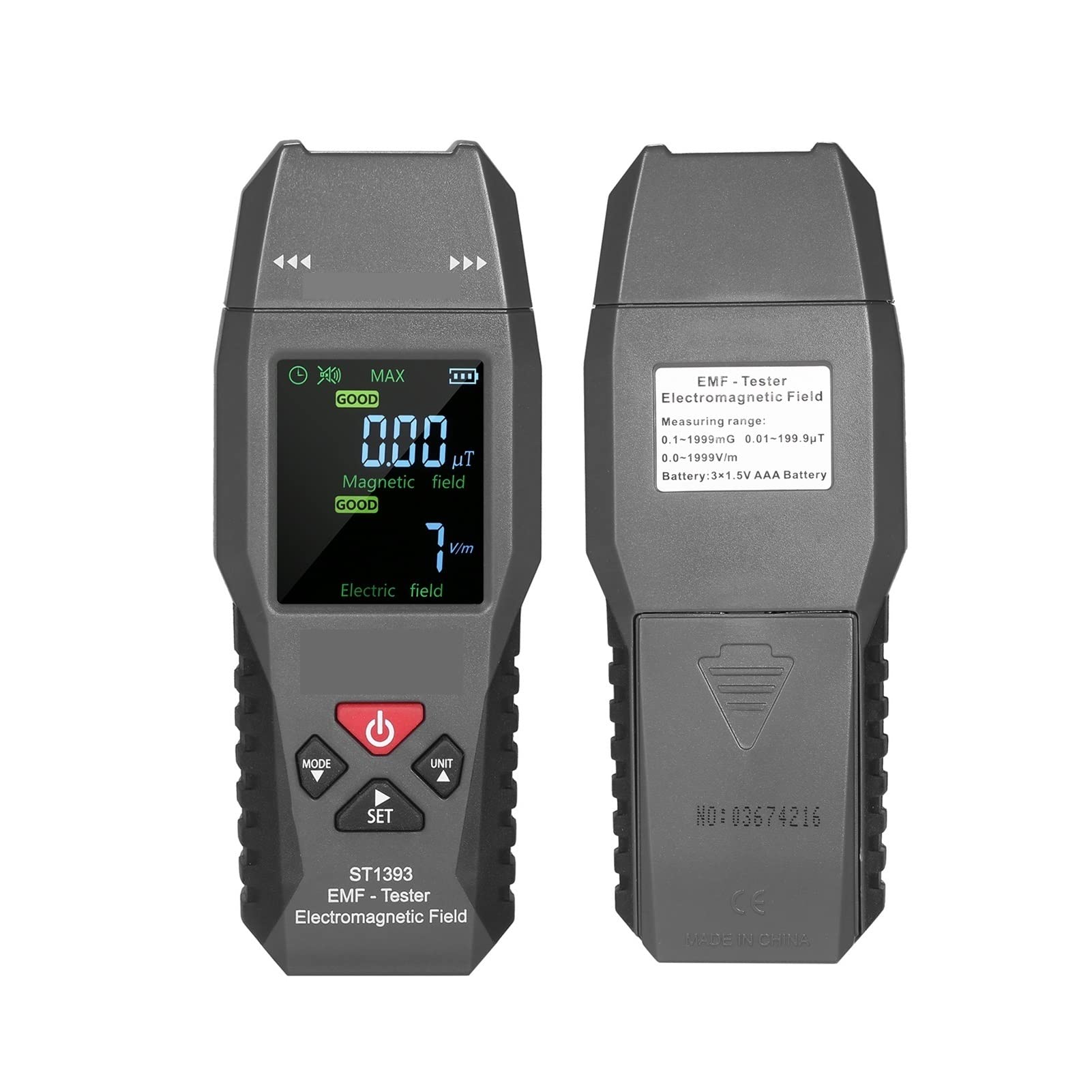 CUDTAPI Portable Digital High Precision Radiation Detector Handheld Electromagnetic Field Tester Mini Digital LCD Display Nuclear Dosimeter