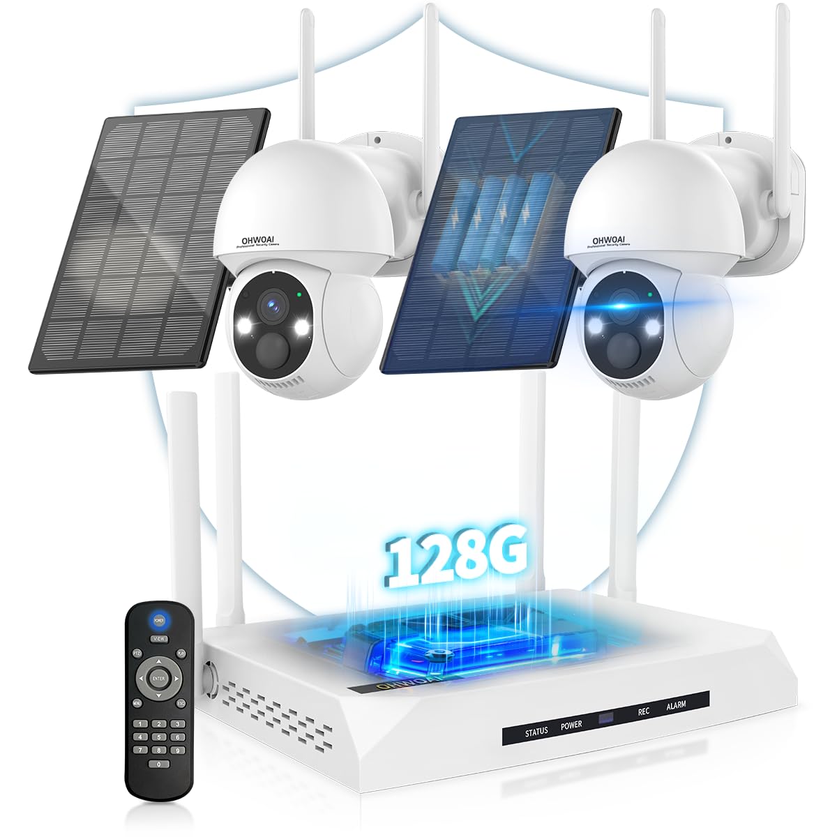 Amazon.com: 《100% Solar Powered & 2-Way Audio》Outdoor Wireless