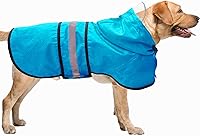 Vista 13 de Impermeable para Perros Resistente al Agua Reflectante - Poncho Ligero Transpirable con Capucha Abrigo Chaqueta de Lluvia con Correa Ajustable