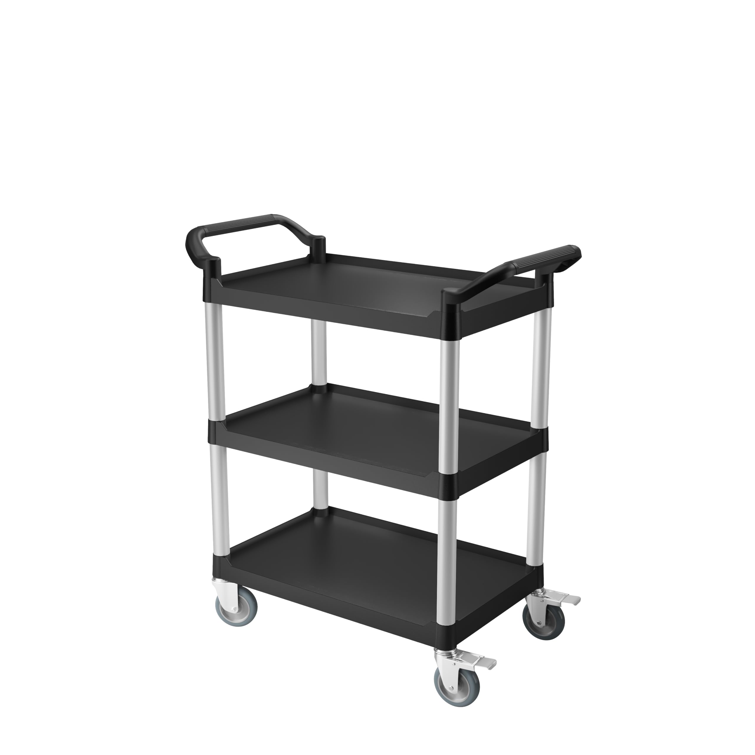 METRO Professional Servierwagen GPT1003, Polypropylen/Aluminio, 44 x 68.5 x 25 cm, schwarz