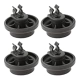 4 Pack 4581DD3003B Dishwasher Lower Rack Wheels, Bottom Dishrack Roller Assembly Replacement for LG, Replace 4581DD3003C, 4581DD9002B, 1372292, AP4437752, AH3523051, EA3523051, PS3523051