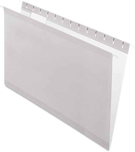 Vista 52 de Pendaflex fólder colgante reforzada, tamaño Legal, pestaña de 1/5, 25 por caja, Negro