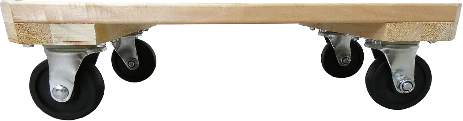 Shepherd Hardware 9854 Solid Wood Plant Dolly, 12-Inch x 18-Inch, 360-lb Load Capacity