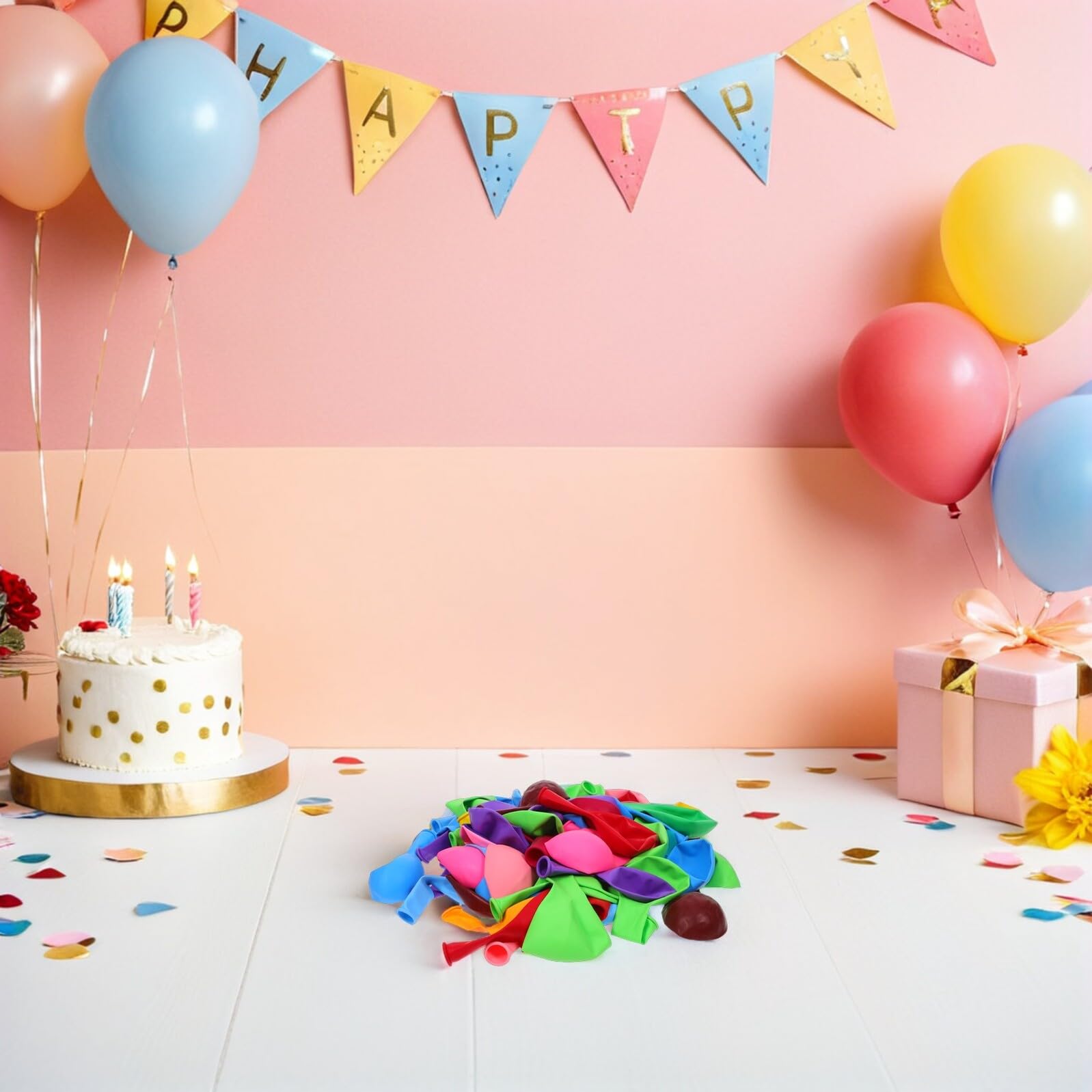 200pezzi Palloncini in Lattice Assortiti Da Kit Palloncini Colorati Per Feste Compleanno Matrimonio Shower Laurea e Altri Festivi