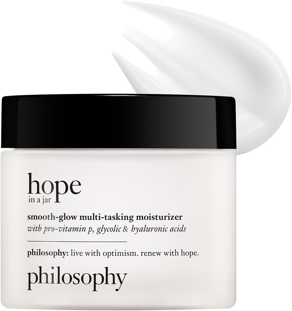 hope in a jar smooth-glow multi-tasking face moisturizer - with pro-vitamin P, glycolic & hyaluronic acid - provides deep & long-lasting hydration & smoother, radiant skin