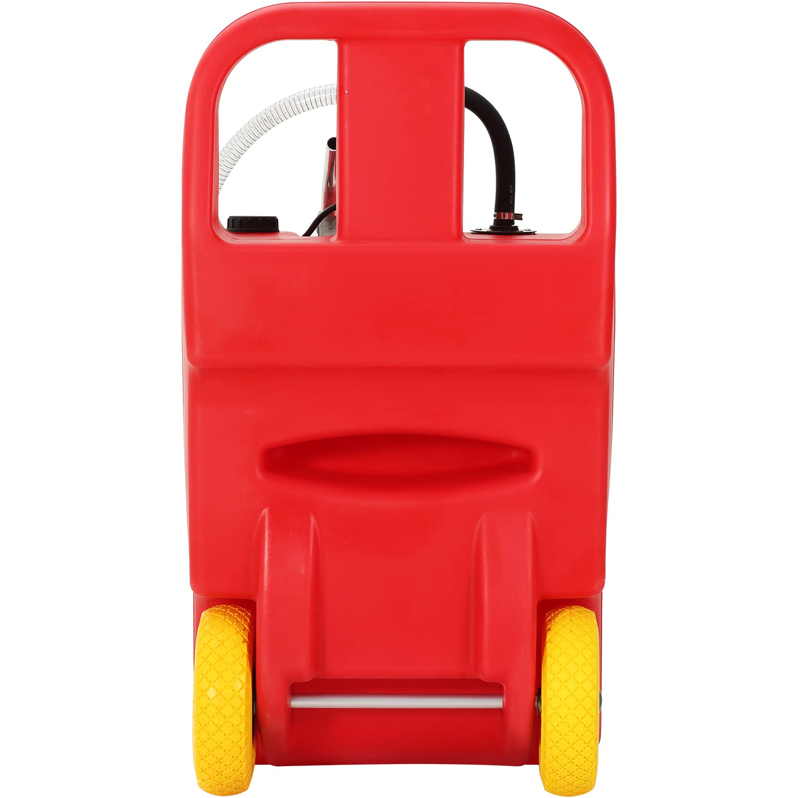 VEVOR Réservoir de carburant 32 gallons réservoir de stockage de carburant portable sur roues, pompe de transfert 12 V CC 140 W pour diesel uniquement avec tuyau 4 m, 40 L/min, pour camions, bateaux