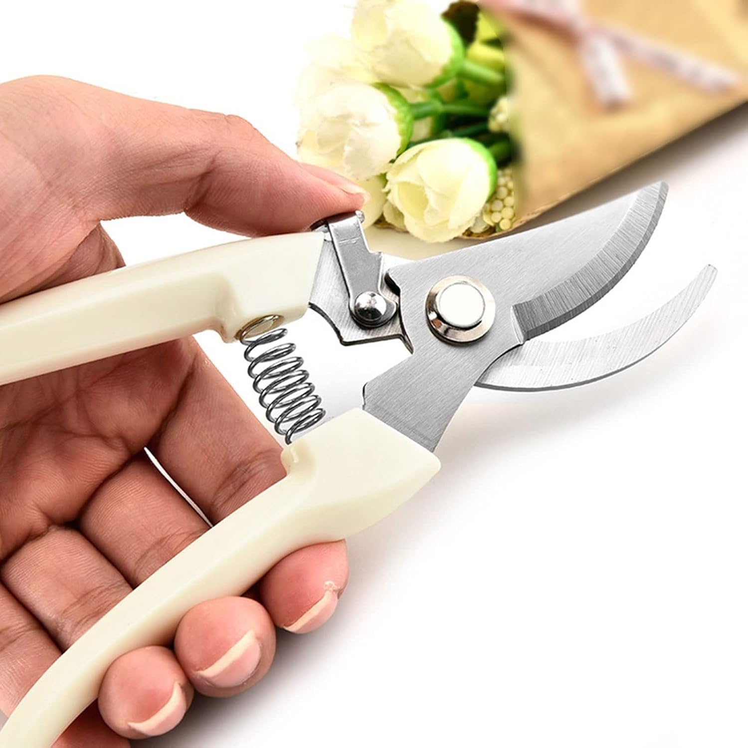 INLIMA Gardening Scissors 1pc Garden Scissors Pruner Stainless Steel Pruning Shear Labor Saving Multi Function Branch Trimming Tools