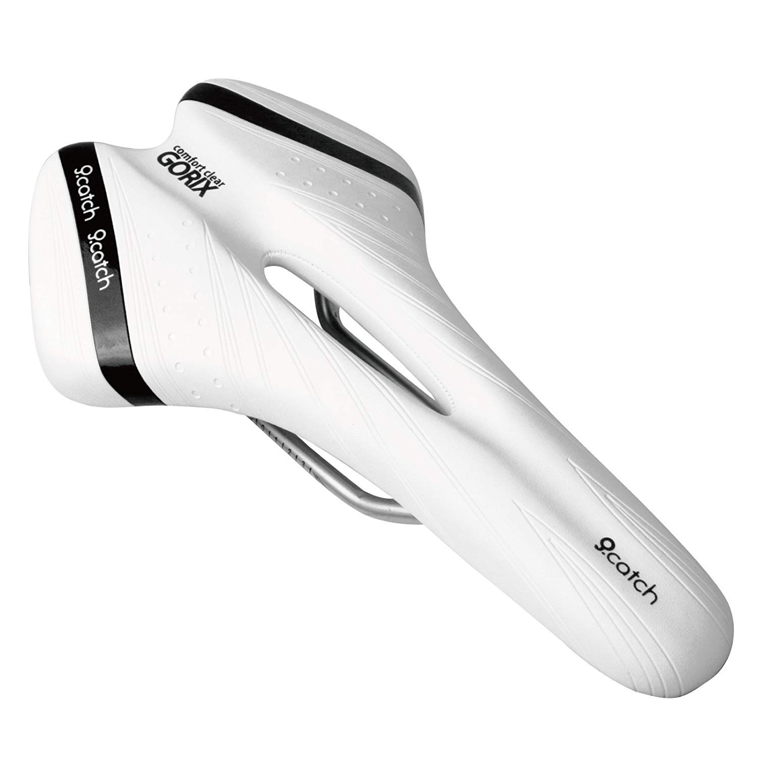 GORIX Bike Saddle Seat Comfortable Cushion with Rail Mountain Road Bicycle for Men and Women (A6-1)