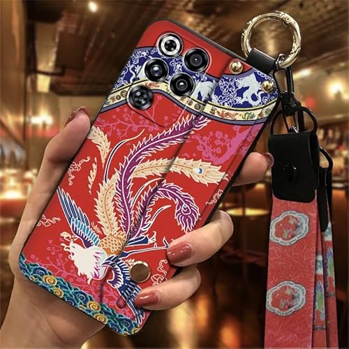 Phone Case Compatible with ZTE Nubia RedMagic11 Pro/11Pro+, Durable Waterproof Kickstand Anti-knock Phone Holder Wrist Strap Pro