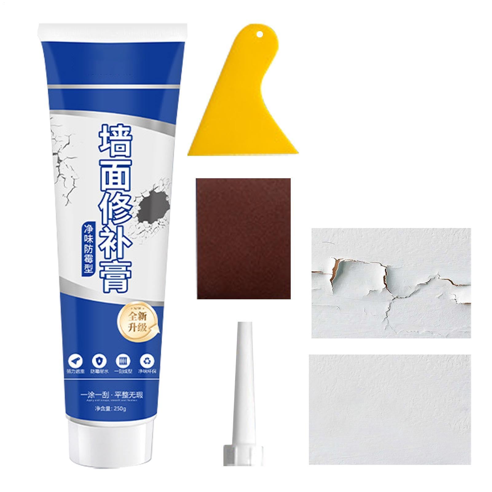 Reparación de pared dañada usando pasta blanca resistente 8
