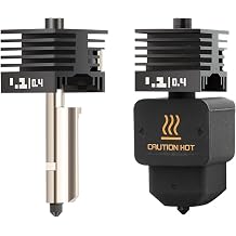 0.2mm/0.4mm/0.6mm/0.8mm Replaceable Nozzle Hotend Kit Compatible with Trianglelab and Bambu Lab H2D, Extruder Print Head Assembly for 3D Printer1 PC/0.2mm H2D Hotend