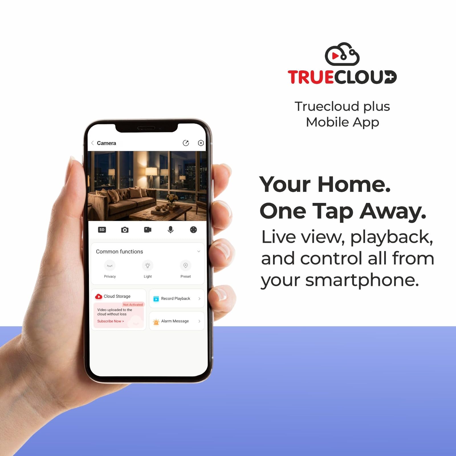 Trueview 3MP Wi-Fi ATC Robot Camera | BIS-ER (STQC Certified) WiFi CCTV Camera | All Time Color Night Vision | Pan Tilt | Smart Tracking | 2-Way Audio | Memory Card & Cloud | Alexa | T18296S 1