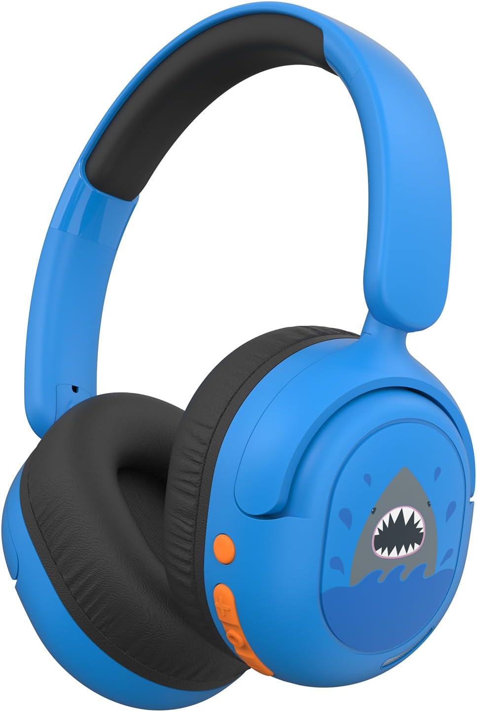 Kids Bluetooth Headphones, Wireless Headphones for Kids, 75/85/94dB Volume Limited, Built-in Mic, Fast Charging, Over-Ear Shark Childrens Boys Teens Headset for School/Tablet/Pad/Travel