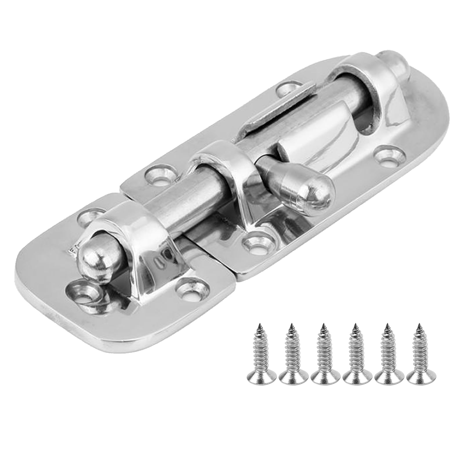 Karshor 316 Stainless Steel Heavy Duty 110 cm Locker Latch Slide Barrel Bolt for Marine Boat Window/Door/Hatch/Cabinet (110 mm)