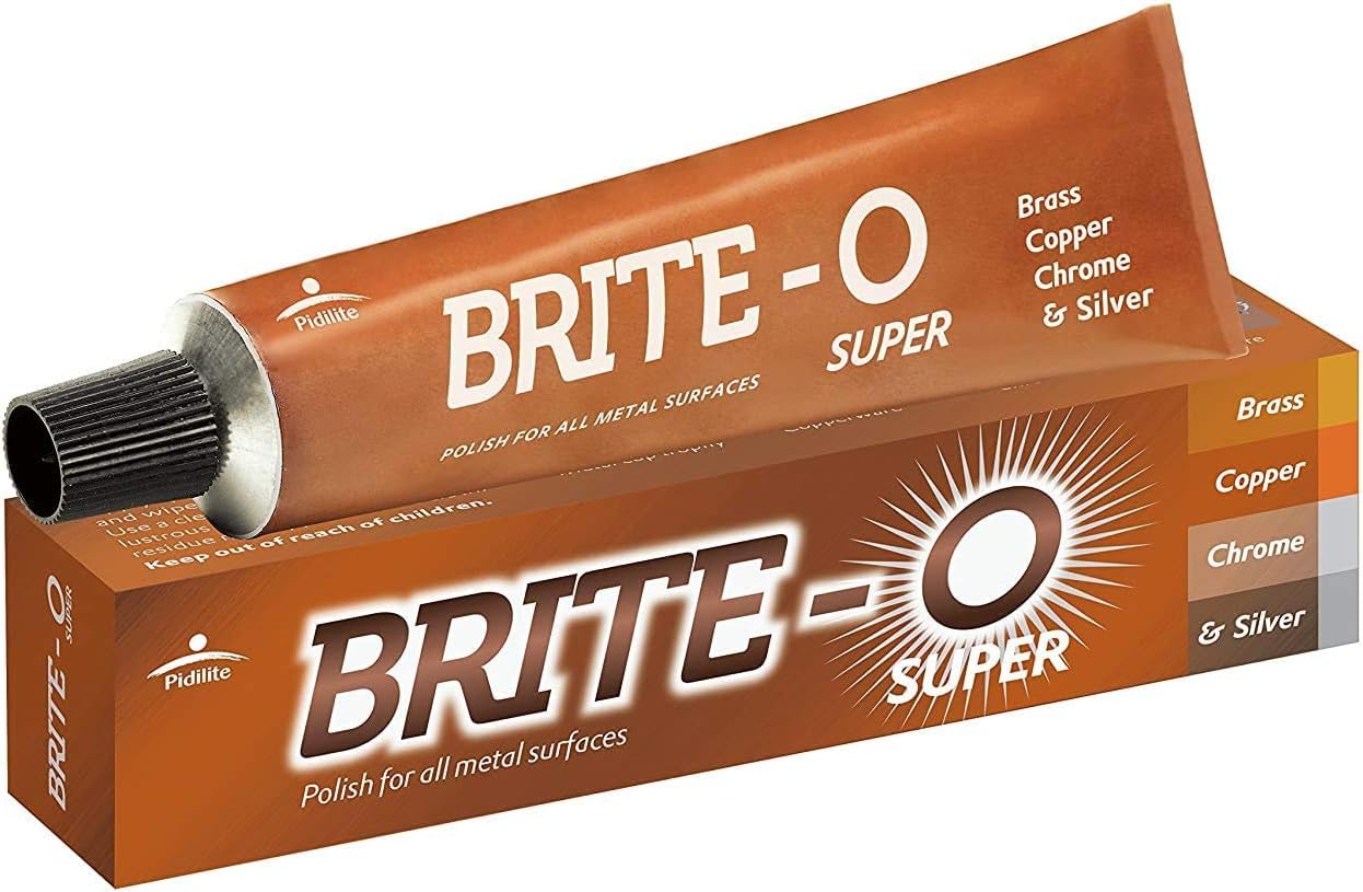Brite-O Super Rust & Stain Remover – Metal Surface Cleaner & Polish with Protective Finish | 25gm | Industrial Strength for Stainless Steel, Chrome, Copper & More