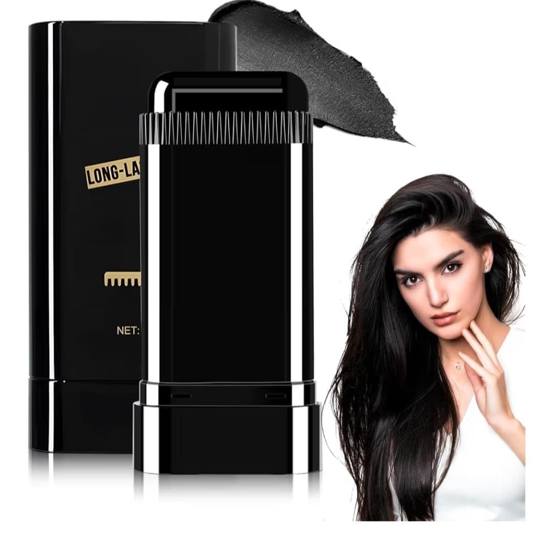 Hair Colour Stick with Comb, Black, Long-Lasting Grey Hair Coverage, Waterproof and Sweat-Proof, for Men and Women-picture-42