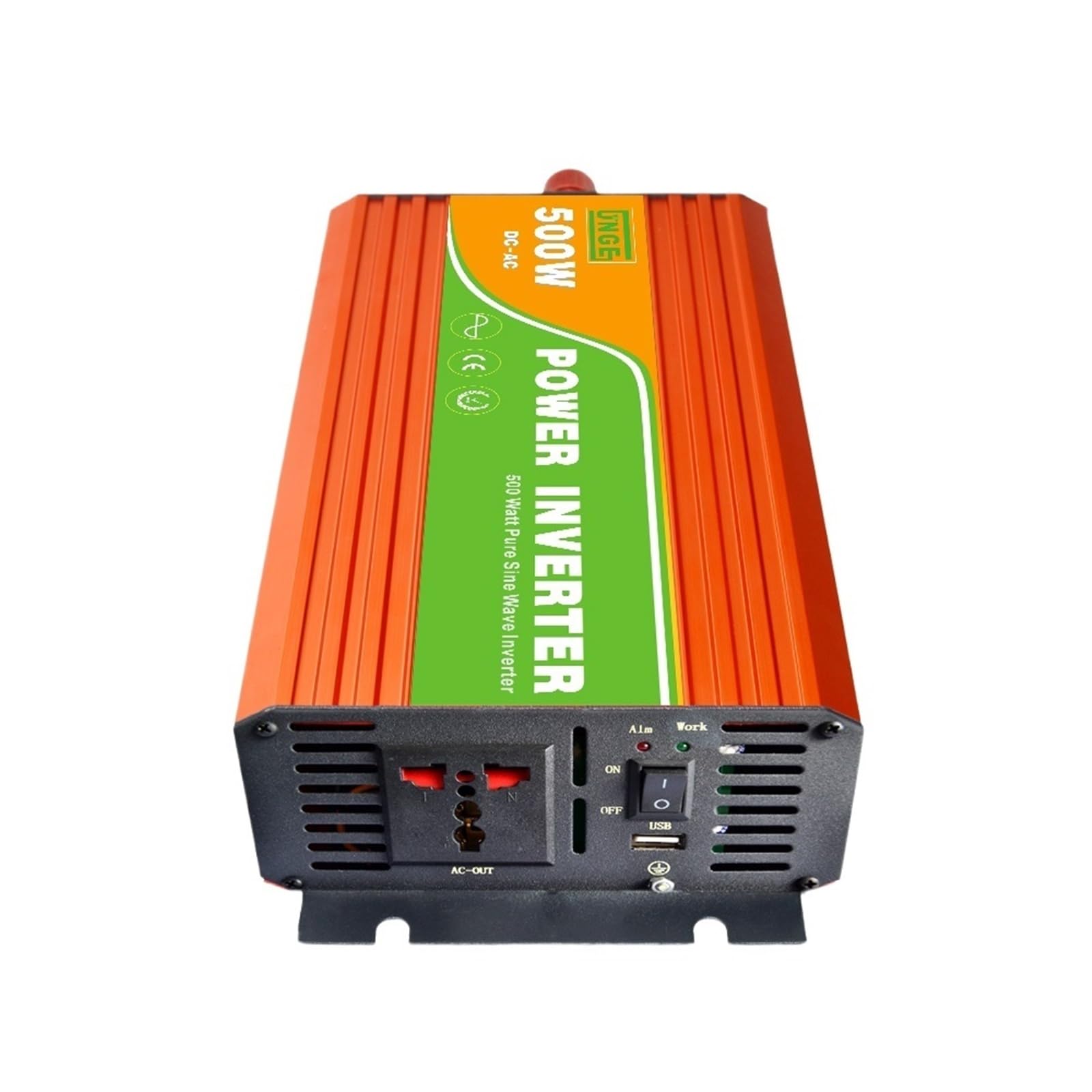 Inversor fuera de red de onda sinusoidal pura de uso residencial de alta frecuencia de 500W 12/24/48V a 100/110/120/220/230/240VAC 50/60Hz(12V to 220V 50Hz)
