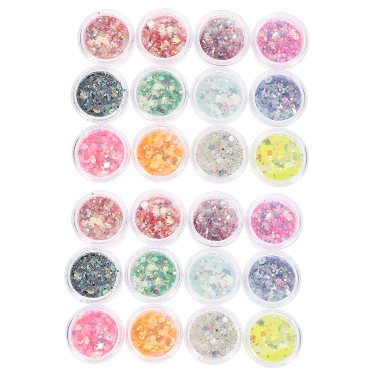Baluue 2 Set Scintillio Ombretto in Crema Glitterata Spray Glitterato Per Accessori Make up Ombretto Glitter Gel Cosmetico Glitterato Glitter Liquido Per Il Corpo 12 Scatole*2