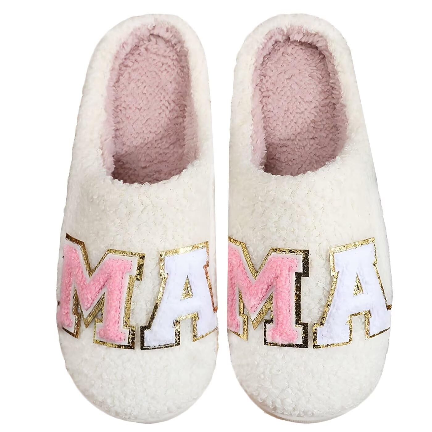 Womens Cute Retro Strawberry Cherry Slippers Valentines Day Plush Soft Memory Foam House Home Shoes