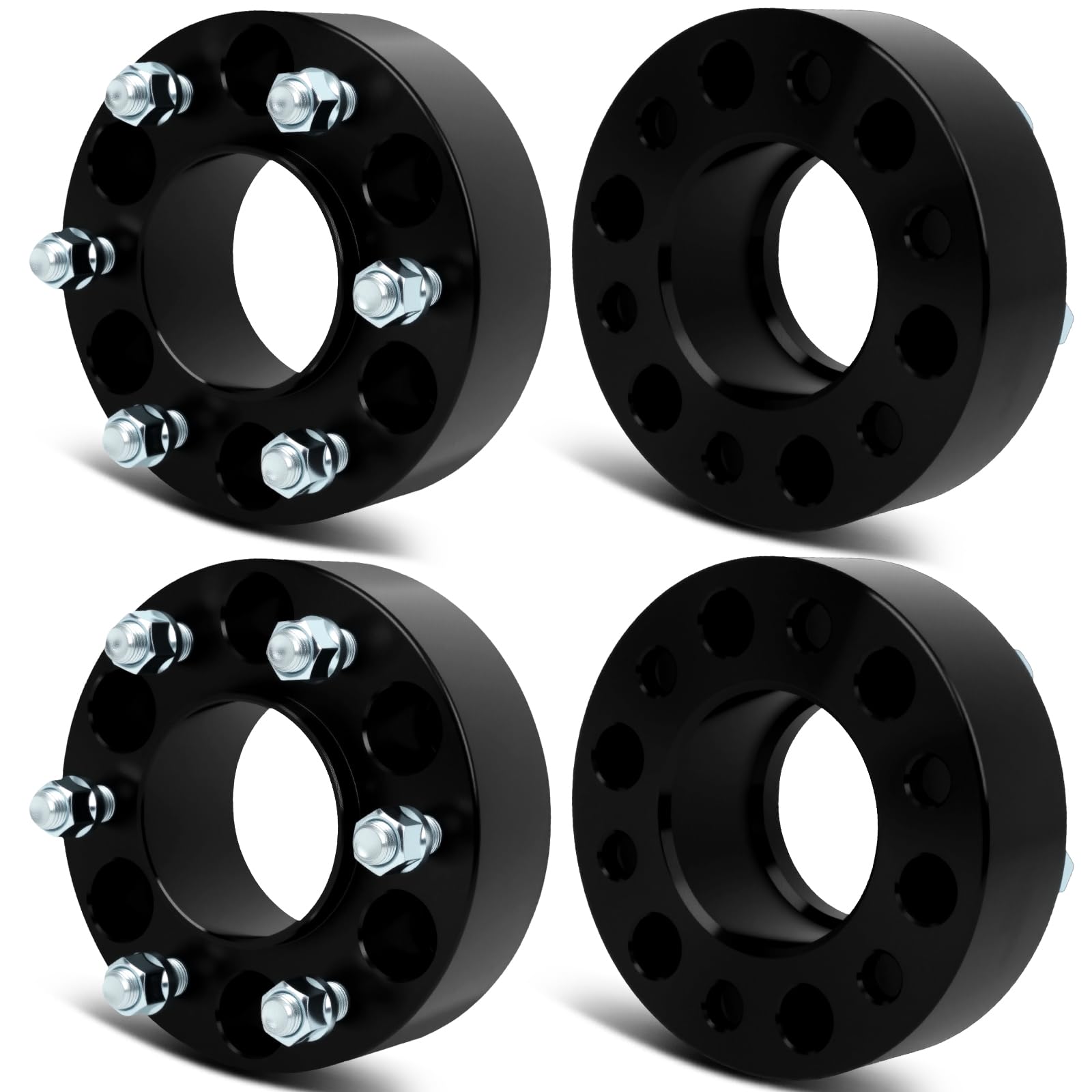 SCITOO 4Pcs 6x135 Wheel Spacers 2 inch for Ford Black Wheel Adapters