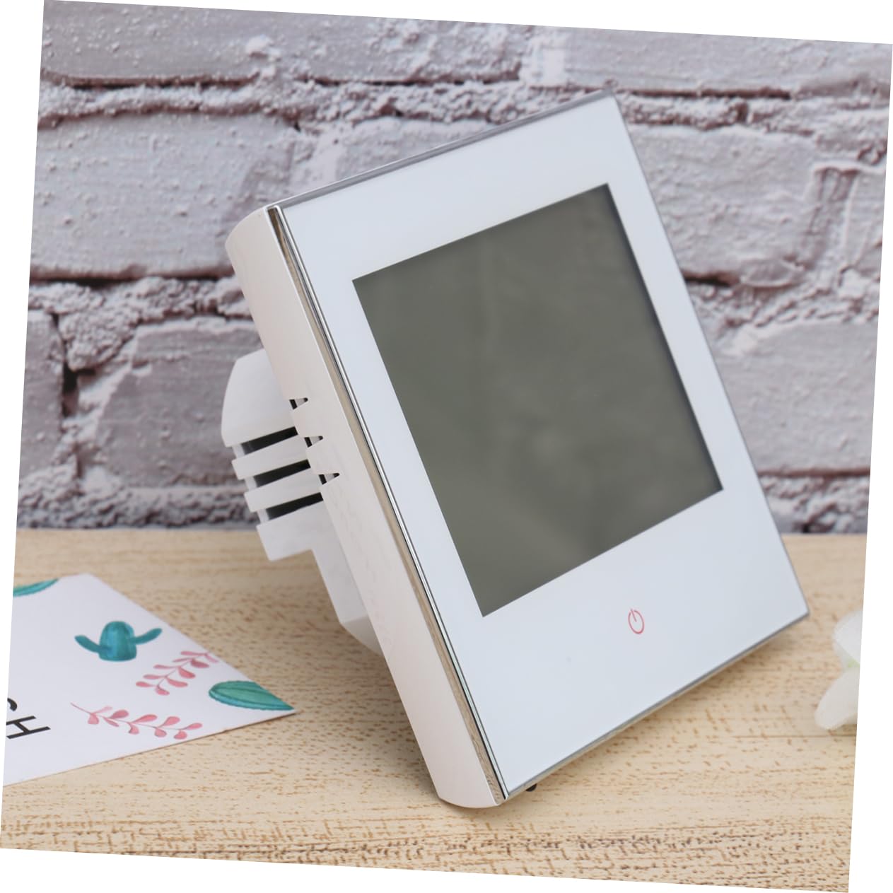 Termostato Programmabile Digitale 3a per Riscaldamento Bht-1000 | Schermo Lcd Touch, Sensore Ntc Interno ed Esterno, Bianco Pc-abs, 1 Pezzo