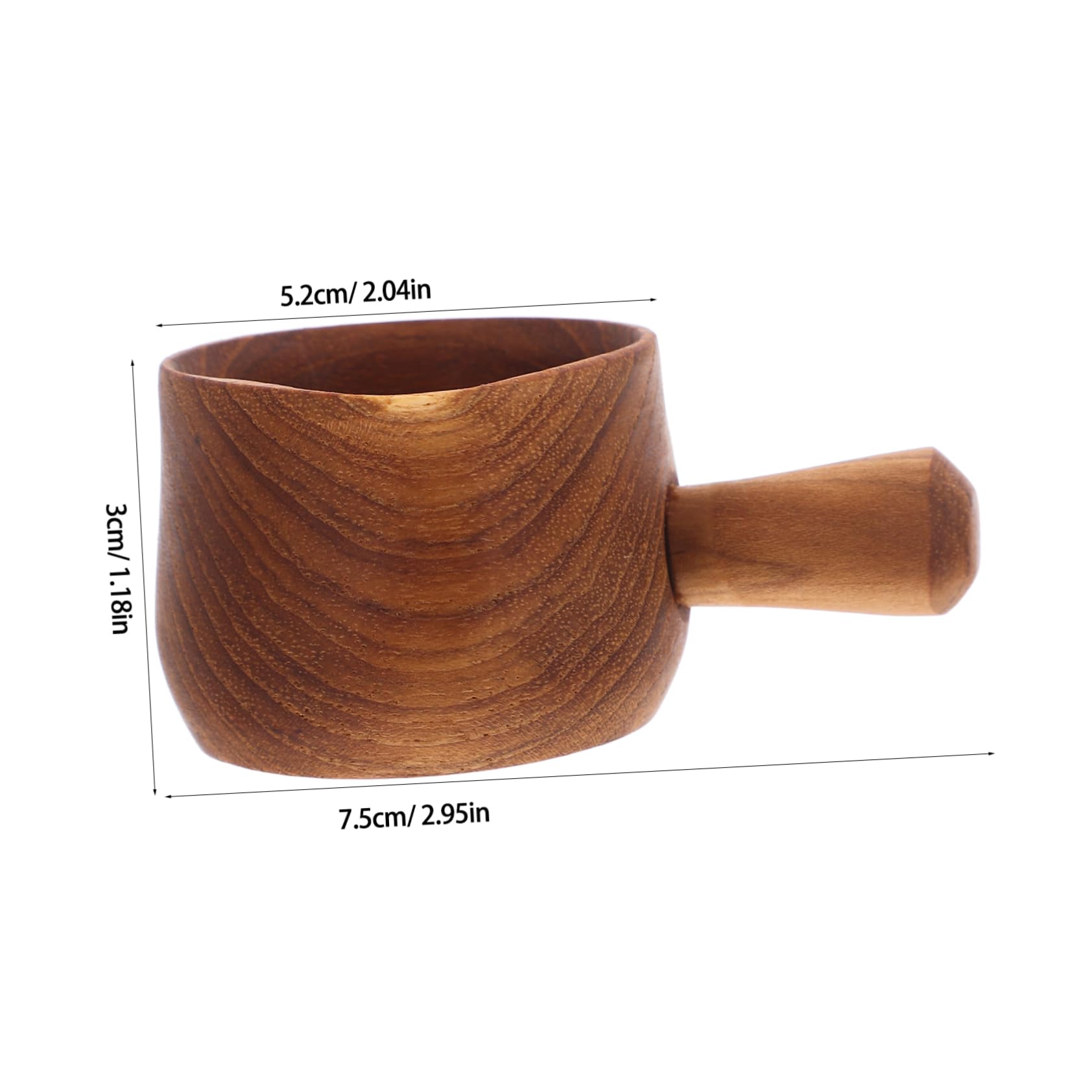 VALICLUD Elegant Wooden Gravy Pitcher Versatile Sauce Container for Dipping Sauces Stylish Kitchen Essential for Cooking and Serving Must Have Wood Utensil