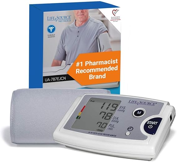 A&D Medical LifeSource Blood Pressure Machine with PreFormed Upper Arm