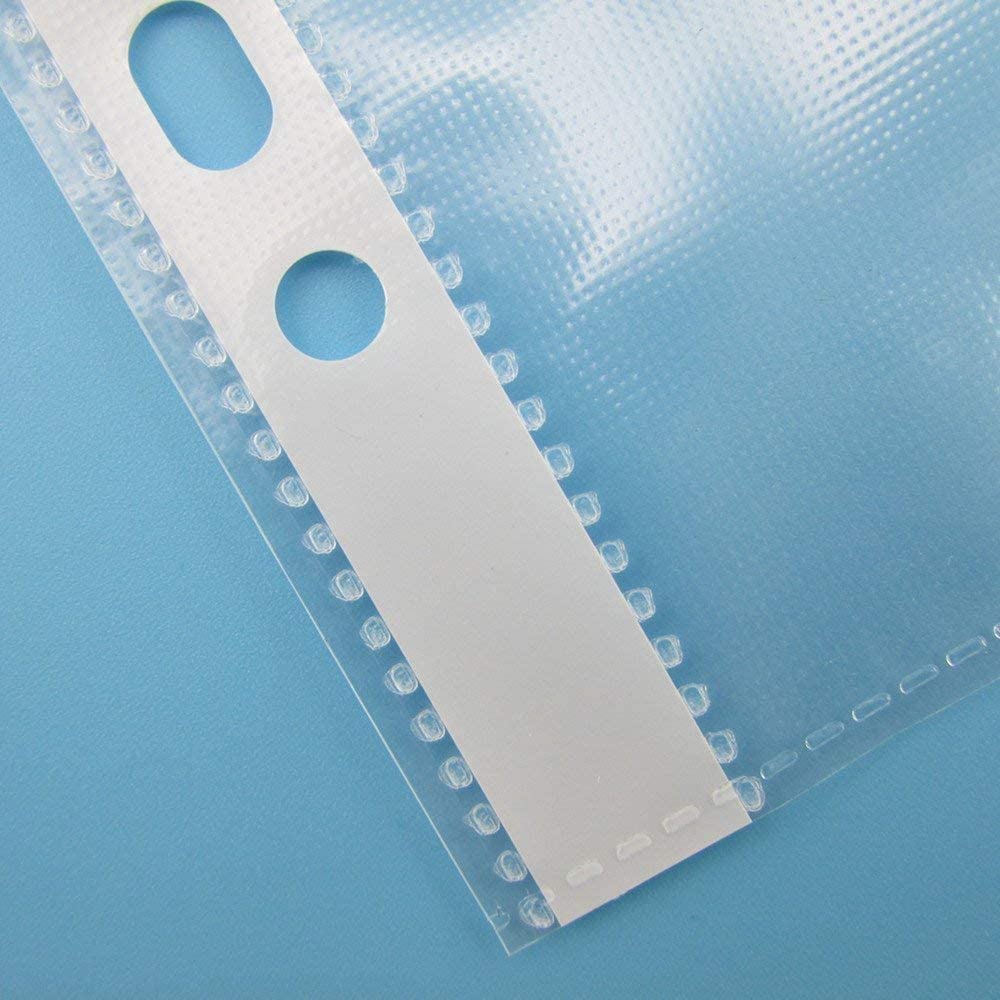 Dream Xplore 100-Piece Transparent Waterproof Leaf Sheet Protector Documents Files with 11 Punched Ring Holes, A4 Size (Transparent File Sleeves-100Pcs) 1