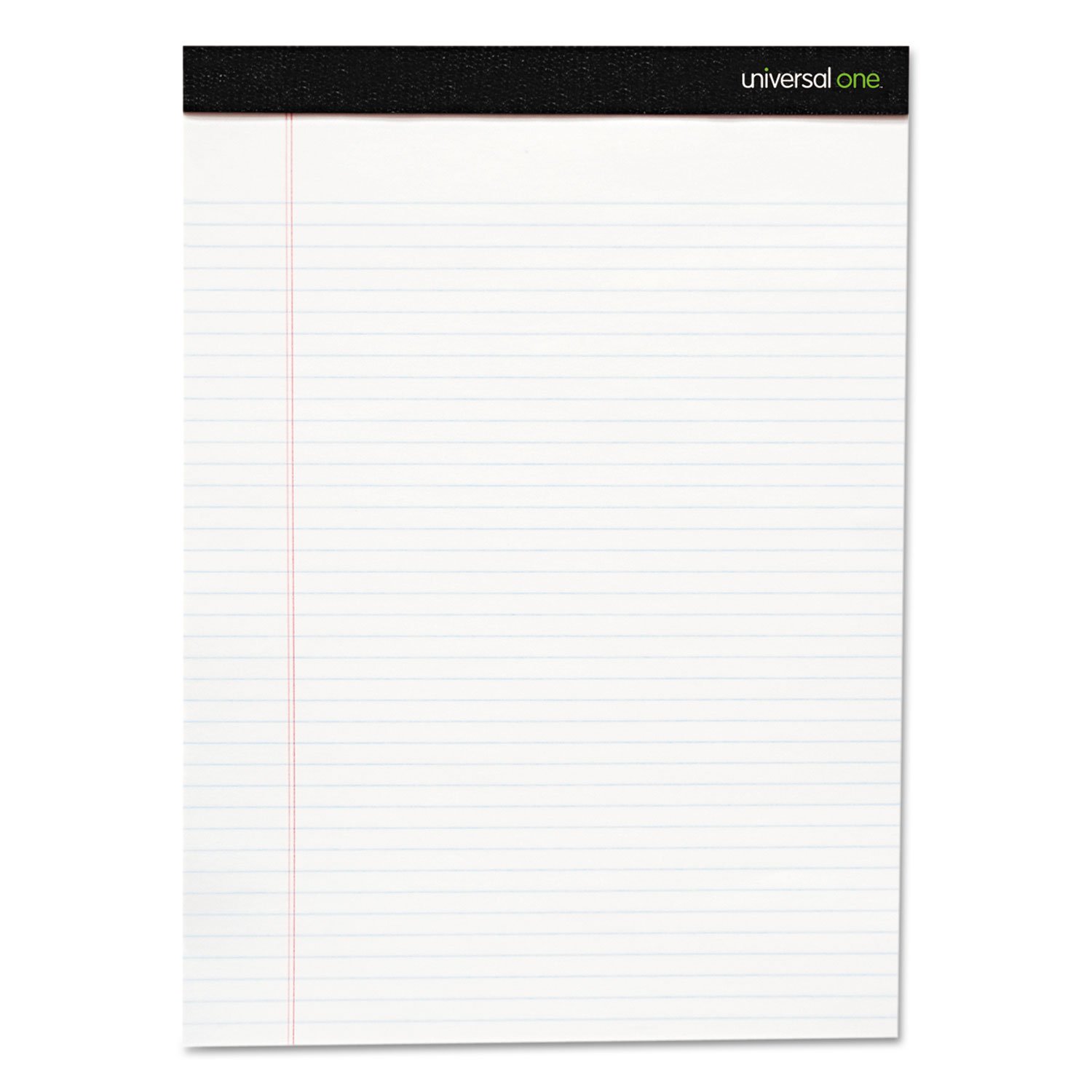 UNV30730 Universal 30730 Premium Ruled Writing Pads White 8 5 x 11 75 Legal Wide 50 Sheets 12