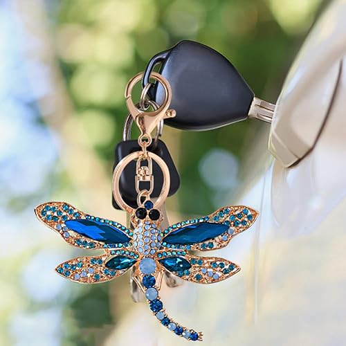 Miniatura 6 de Llavero de libélula con dije, llavero de automóvil, bolsa de automóvil, anillos, organizador de llaves de automóvil, accesorios para llavero