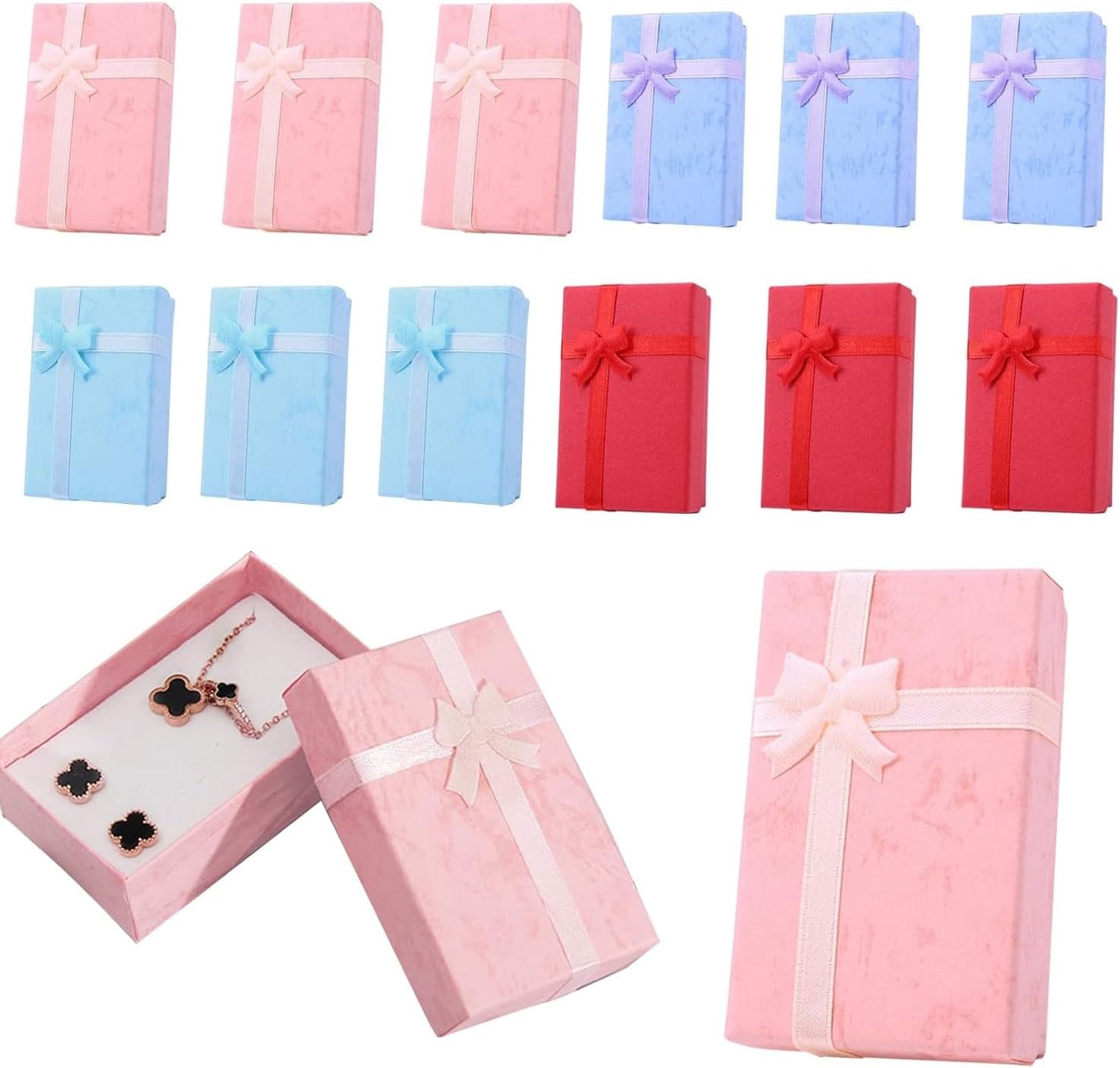 TATAFUN 12pcs Jewelry Gift Box, Gift Boxes with Lids Small Jewellery