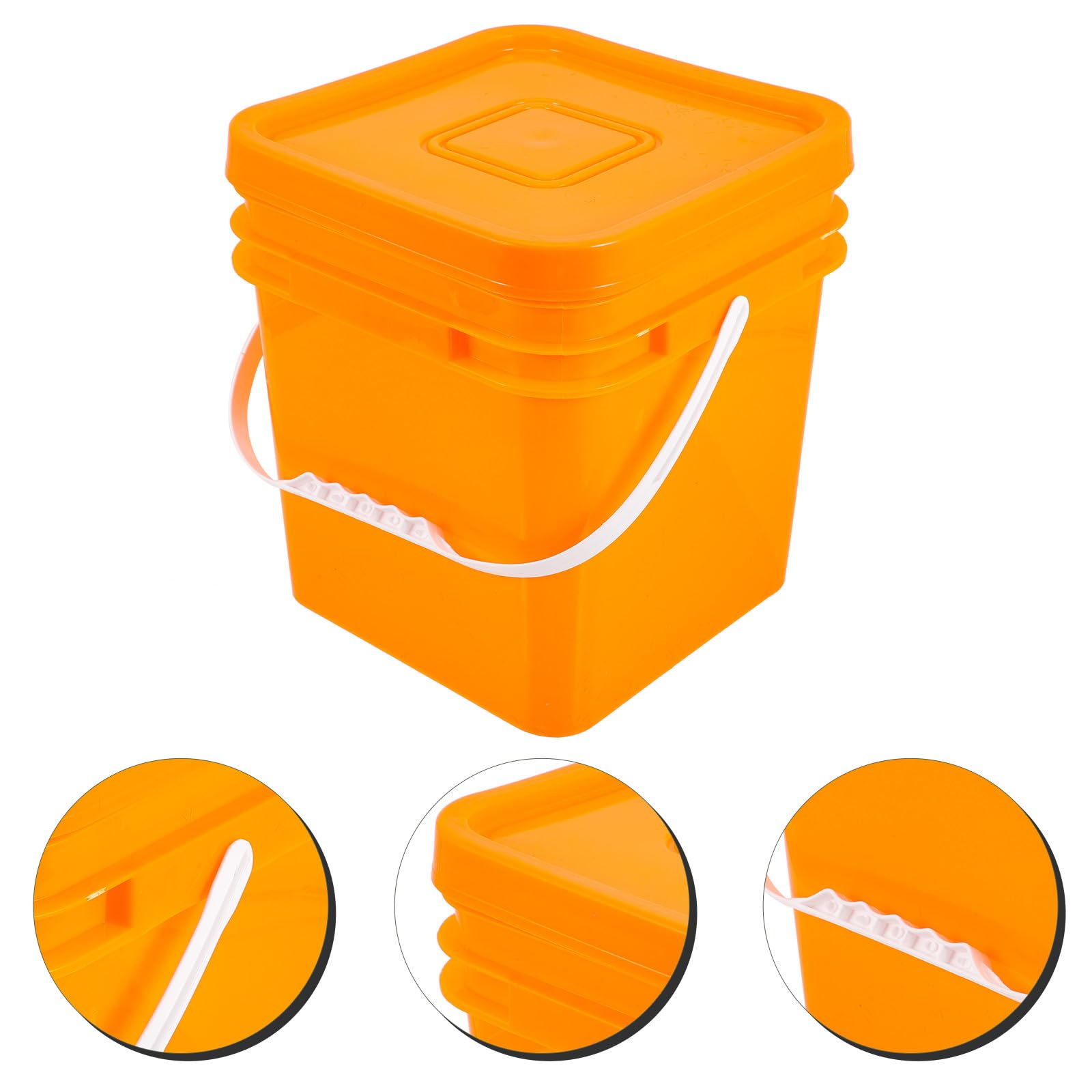 Ciieeo Versiegelter Waschpulvereimer 10L aus Kunststoff mit Deckel und Griff Aufbewahrungsbehälter für Waschmittel Pulver und Tabs Kompakter Haushaltsbehälter für Wäschepflege