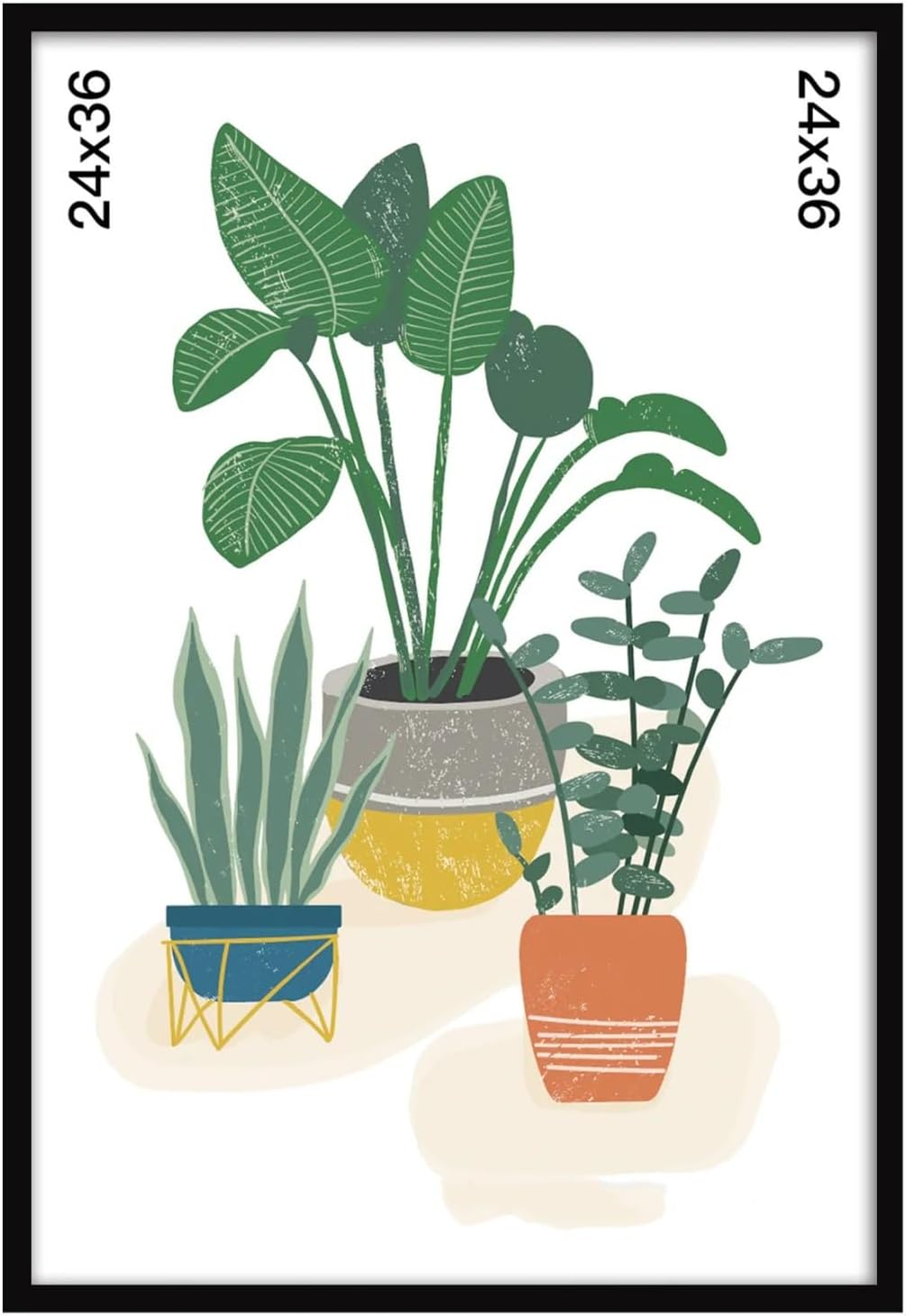 24x36 Black Flat Profile Wall Photo Frame