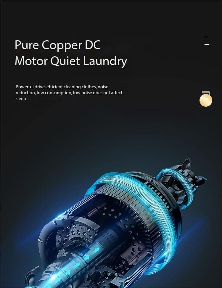 Miniatura 5 de Mini lavadora, 15W vibración de luz azul clasificación portátil limpieza pequeña lavadora, 4.4 lbs adecuado para ropa interior, calcetines