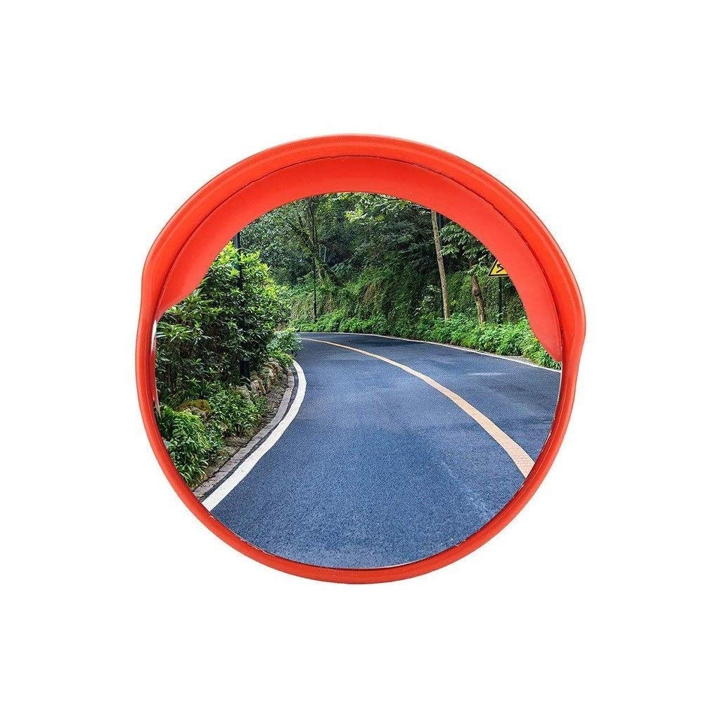 Espejo de Seguridad Vial Estrecho Convex Mountain Region, Espejo PC esférico Rojo Adecuado para Espejos Exteriores de 60-120 cm (tamaño: 100 cm)