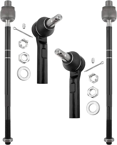 WEDOAUTO Juego de 4 piezas de suspensión delanteras interiores y exteriores, enlaces finales para conductor izquierdo y pasajero derecho apto para