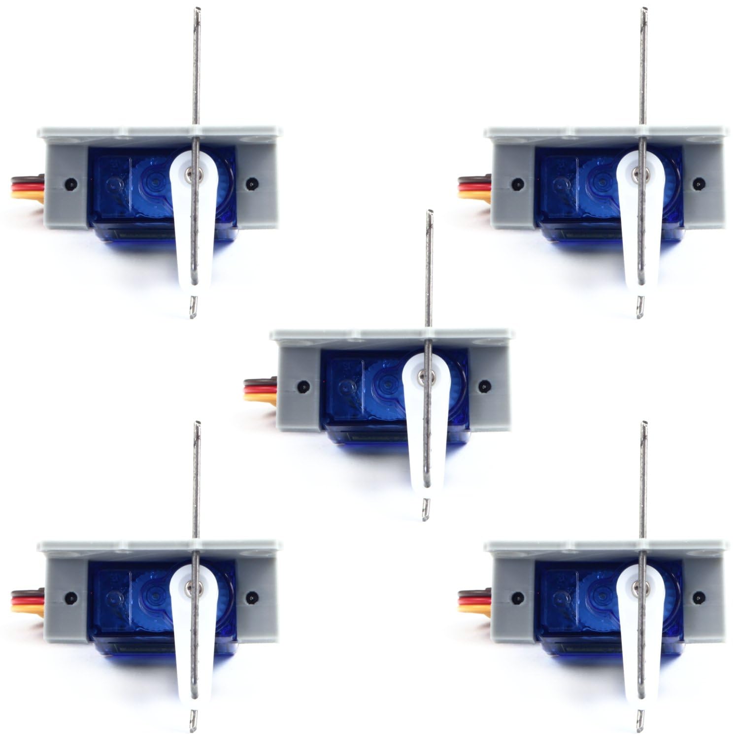 Overdrive-Racing 5X Servo Weichenantrieb - Spur 0, H0, TT, N, Z - Servoantrieb Unterflur - SG90