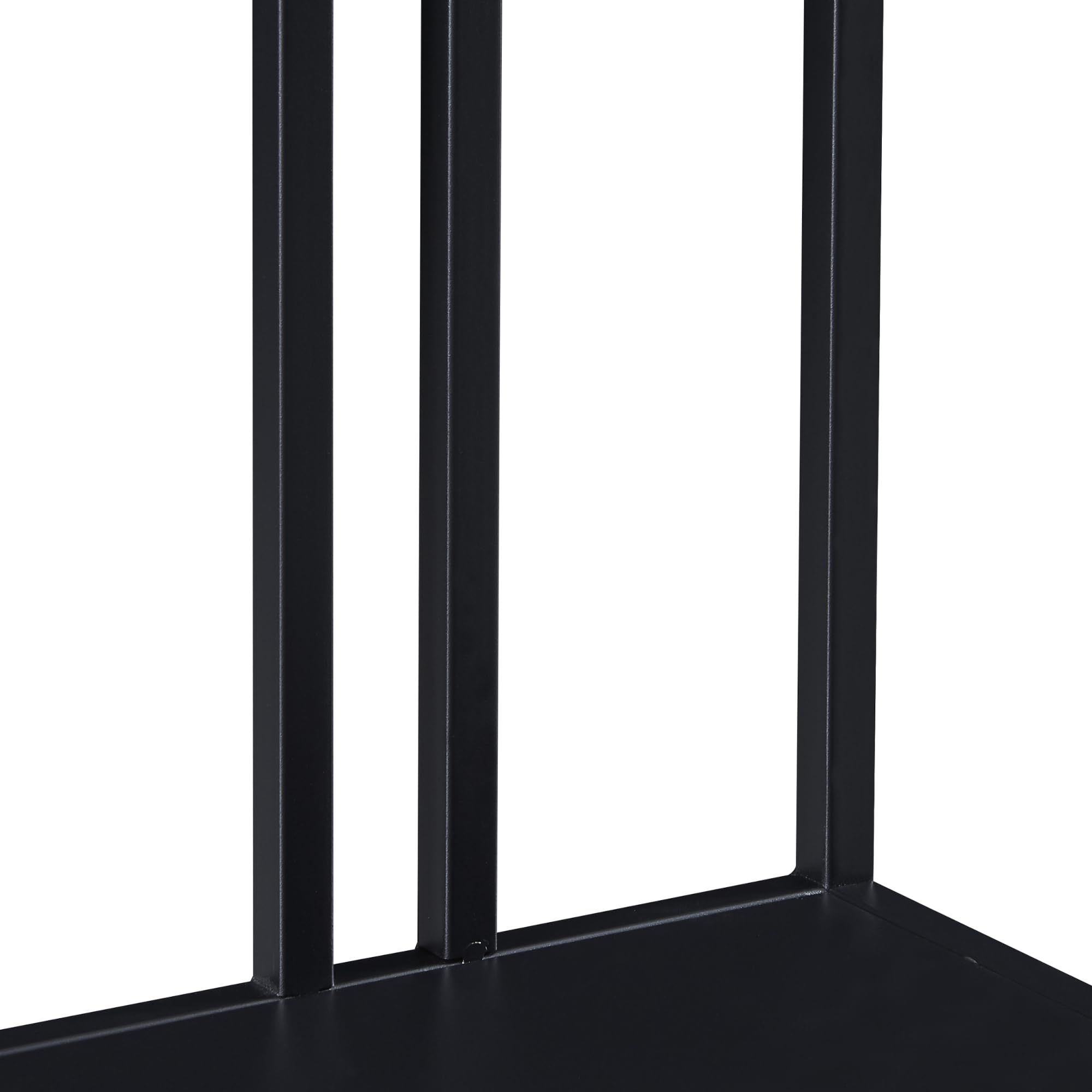 [en.casa] Konsolentisch Kumlinge Wohnzimmertisch schmal 55 x 30 x 85 cm Flurtisch mit Ablage Diele Metall Schwarz