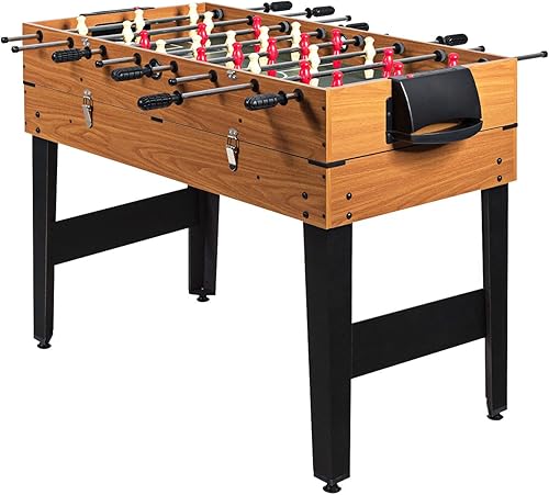 DORTALA Mesa de juego múltiple 3 en 1 de 48 pulgadas, mesa de juego combinada con fútbol, billar, hockey deslizante, divertida mesa de juego de