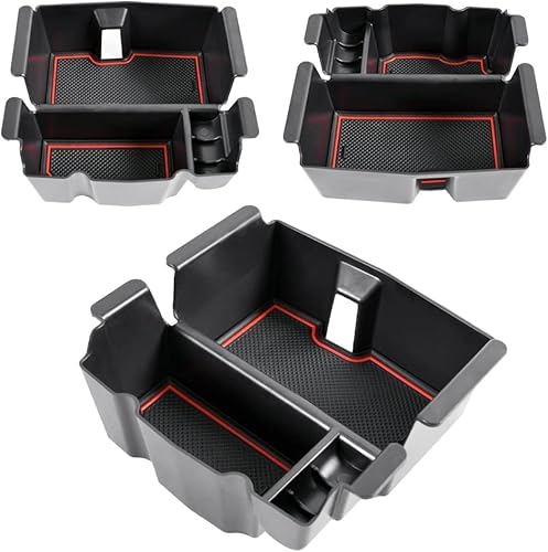 Miniatura 15 de TACOBRO Organizador de consola central compatible con accesorios Jeep Wrangler JL y JLU 2018 2019-2024 2025 2026, Gladiator JT Truck 2020 2021 2022