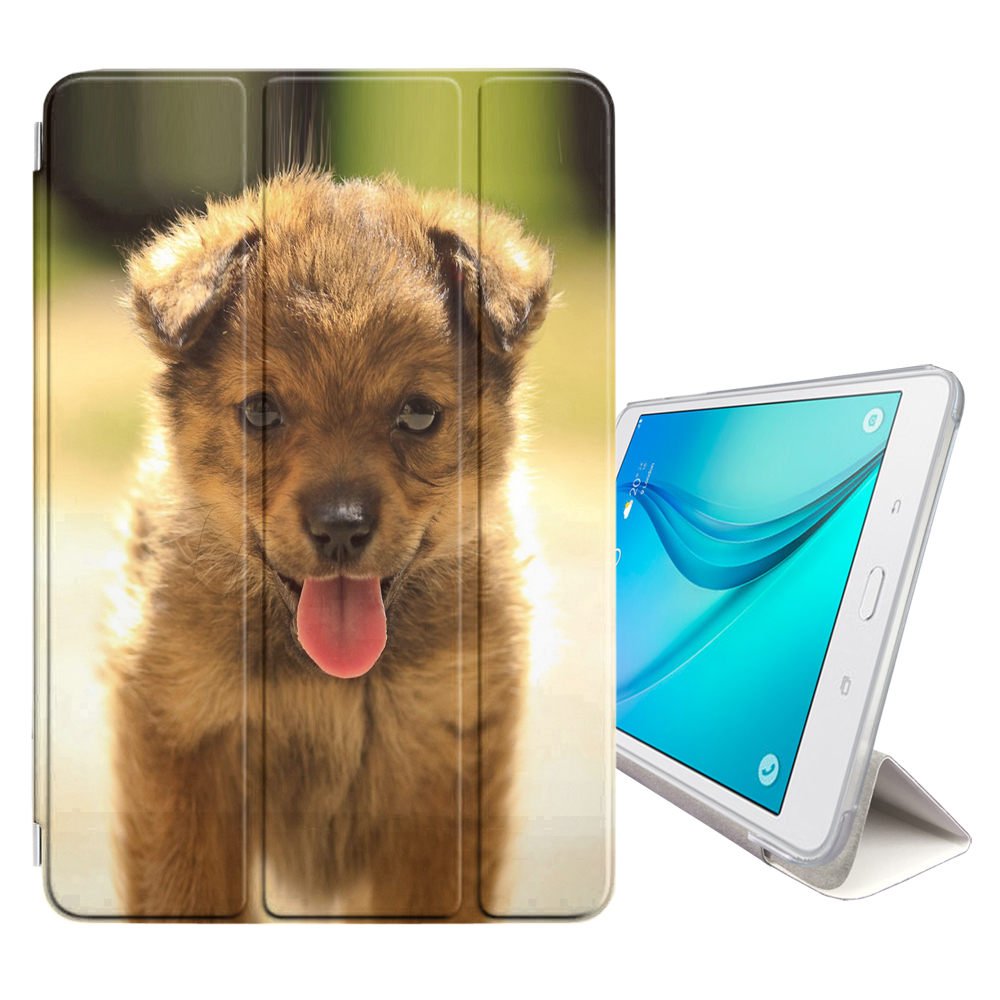 STPlus Dog Smart Cover with Back Case + Auto Sleep/Wake Function + Stand for Samsung Galaxy Tab S2-8.0" (T710/T713/T715/T719 Series) STP-P-T715-K1934
