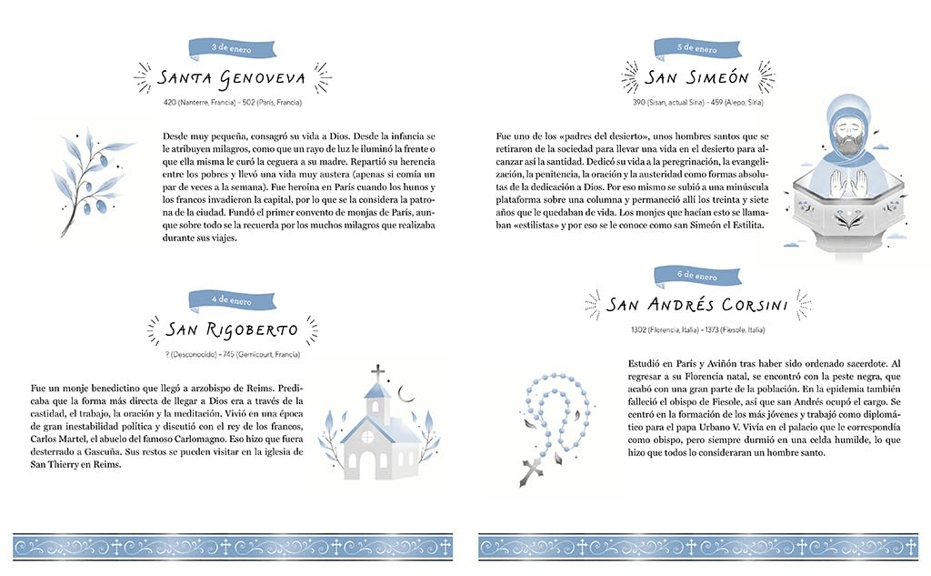 Un santo para cada día: Historias para crecer en fe, esperanza y amor (No ficción infantil)