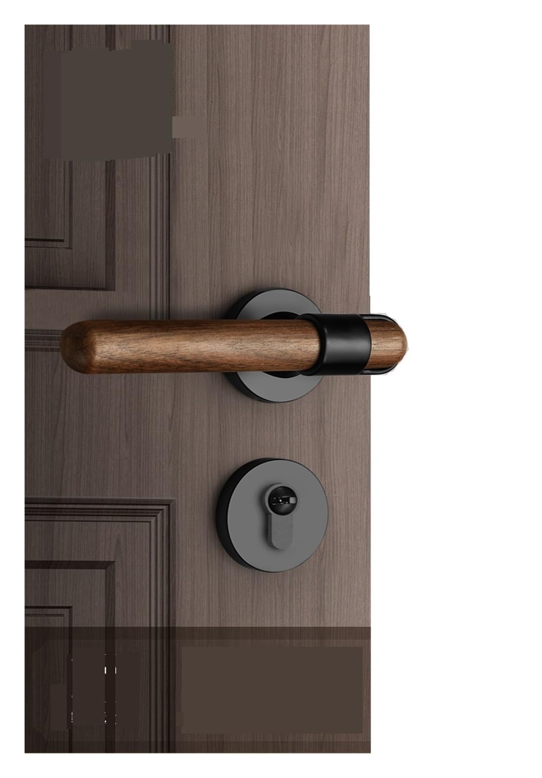 Serrure de porte de chambre en noyer noir d'Amérique du Nord Nero 72 Magnetic Lock