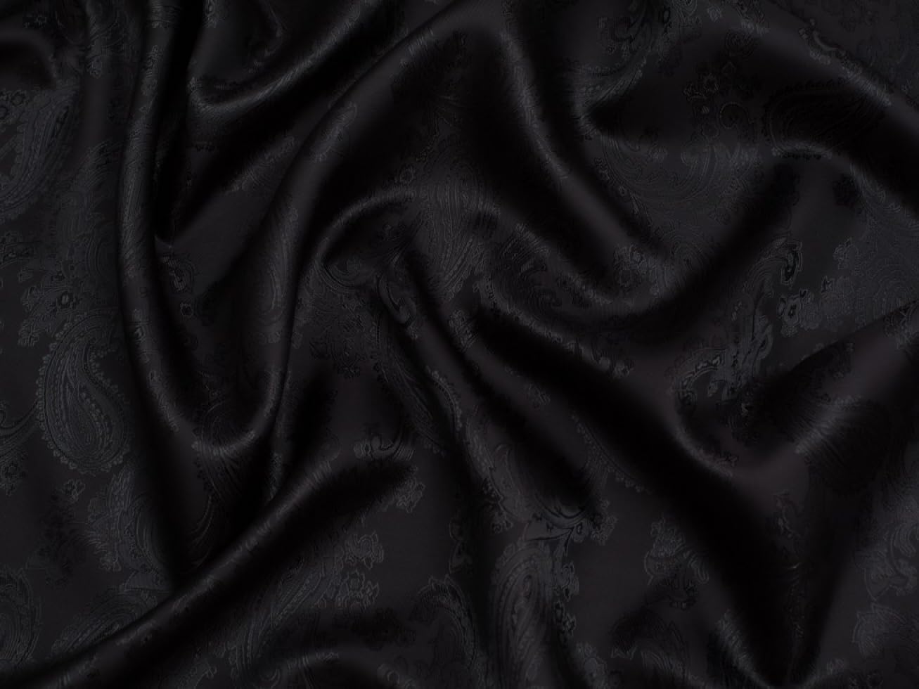 Minerva Woven Jacquard Lining Fabric Black Minerva Core Range C6340-13