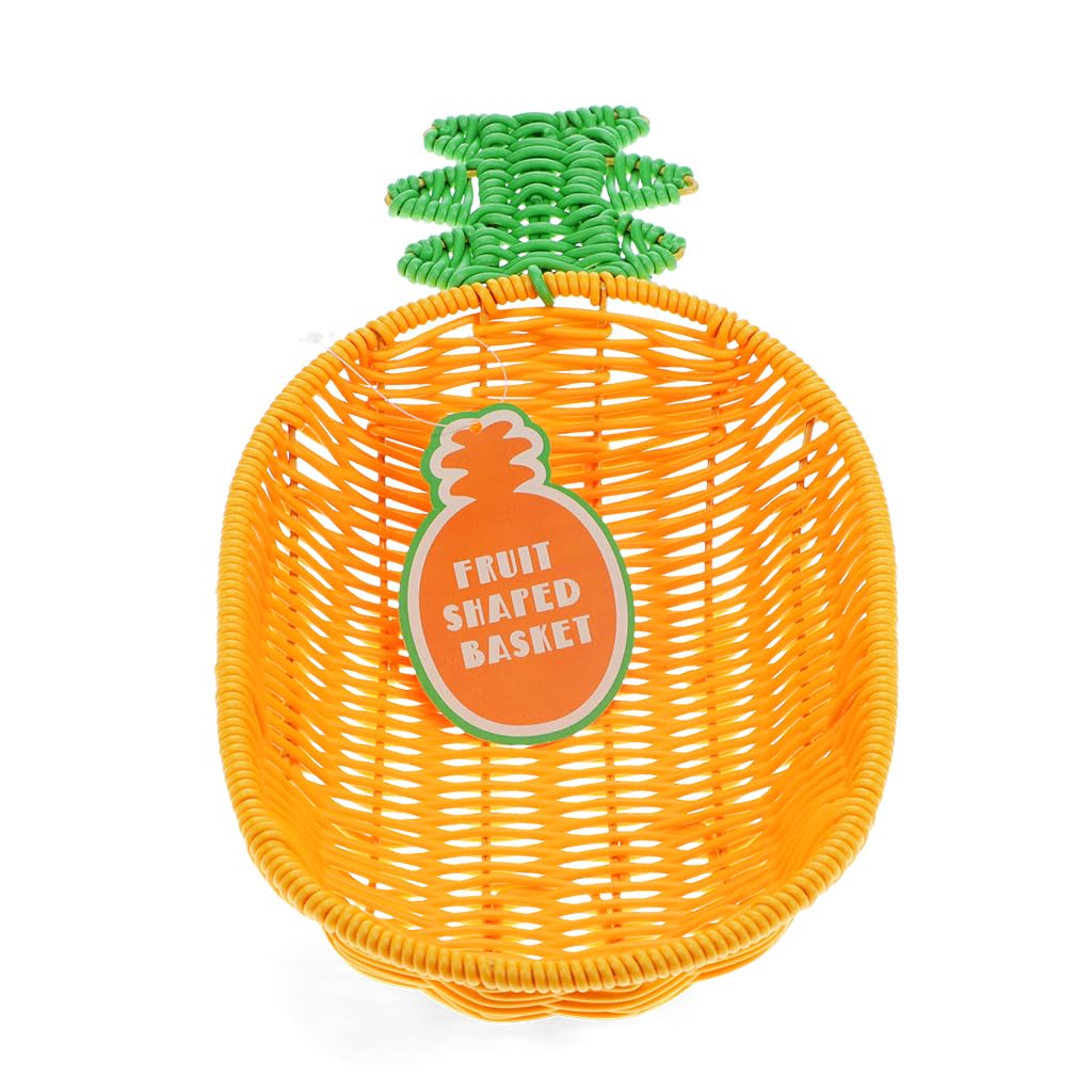 Rex London Summer Fruit Woven Basket - Pineapple