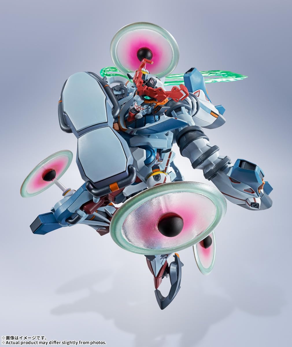 TAMASHII NATIONS Metal Robot Spirit, traje móvil Gundam GQuuuuuuuuuX, aprox. 6.1 pulgadas (155 mm), PVC y ABS y figura de acción pintada a presión